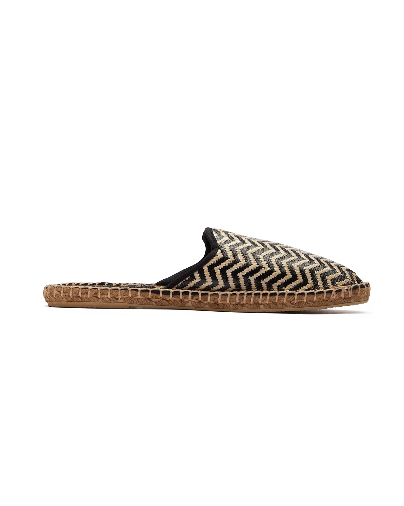 Ushuaia mules with black pattern