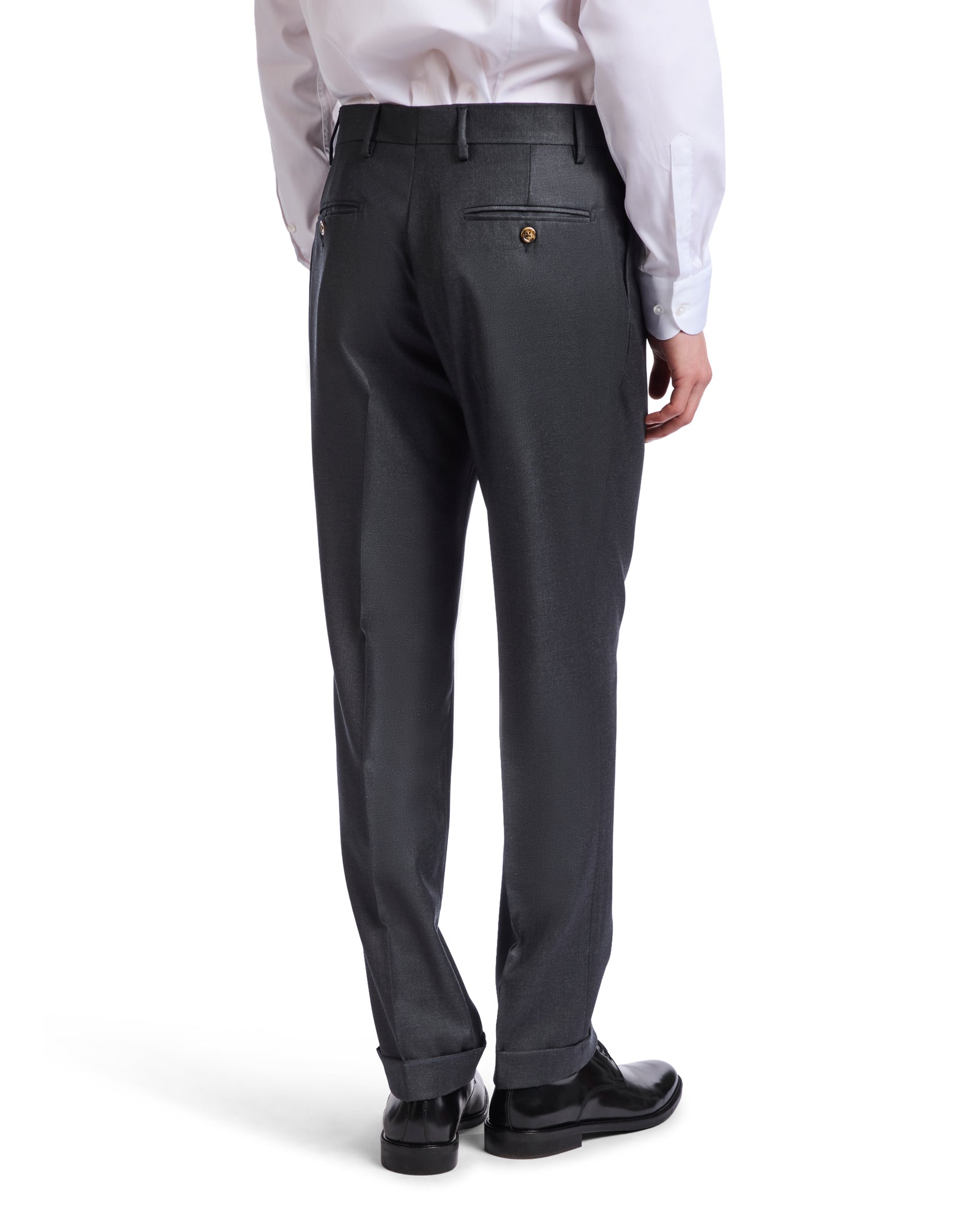 Staten wool trousers Canonico anthracite