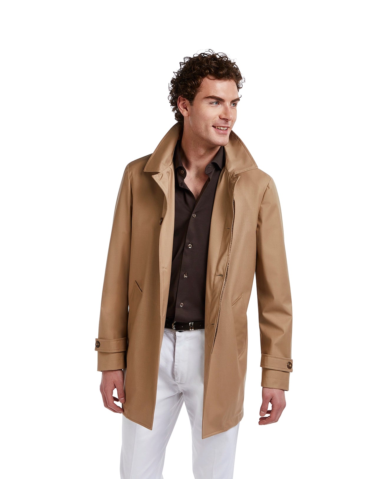 Trench Mantova sfoderato beige
