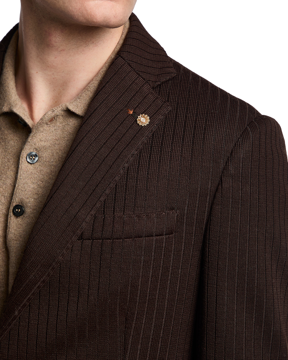 Verti pinstripe dark brown jacket