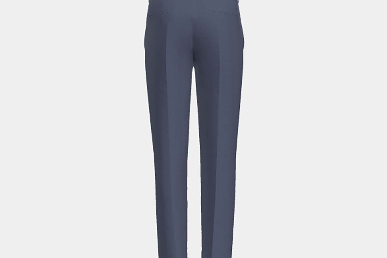 Made-to-measure solaro 130s wool trousers in light blue Caccioppoli