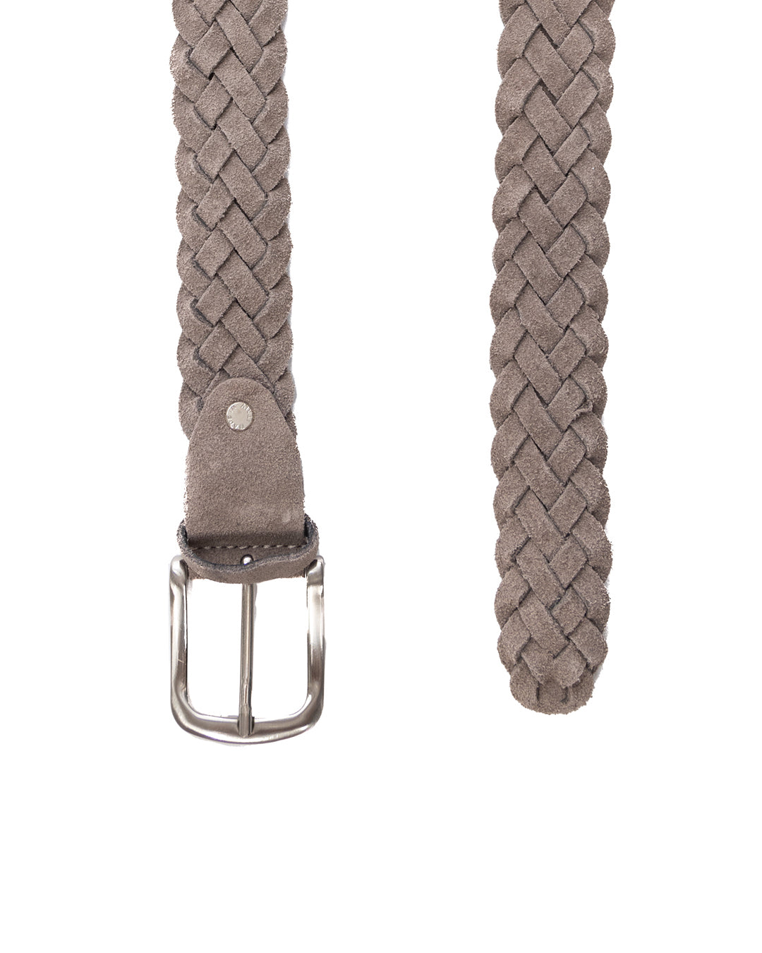 Chianti - large ceinture en daim tressé beige