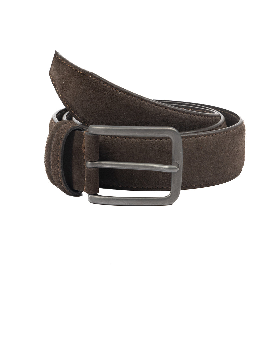 Cortona - ceinture en daim marron foncé