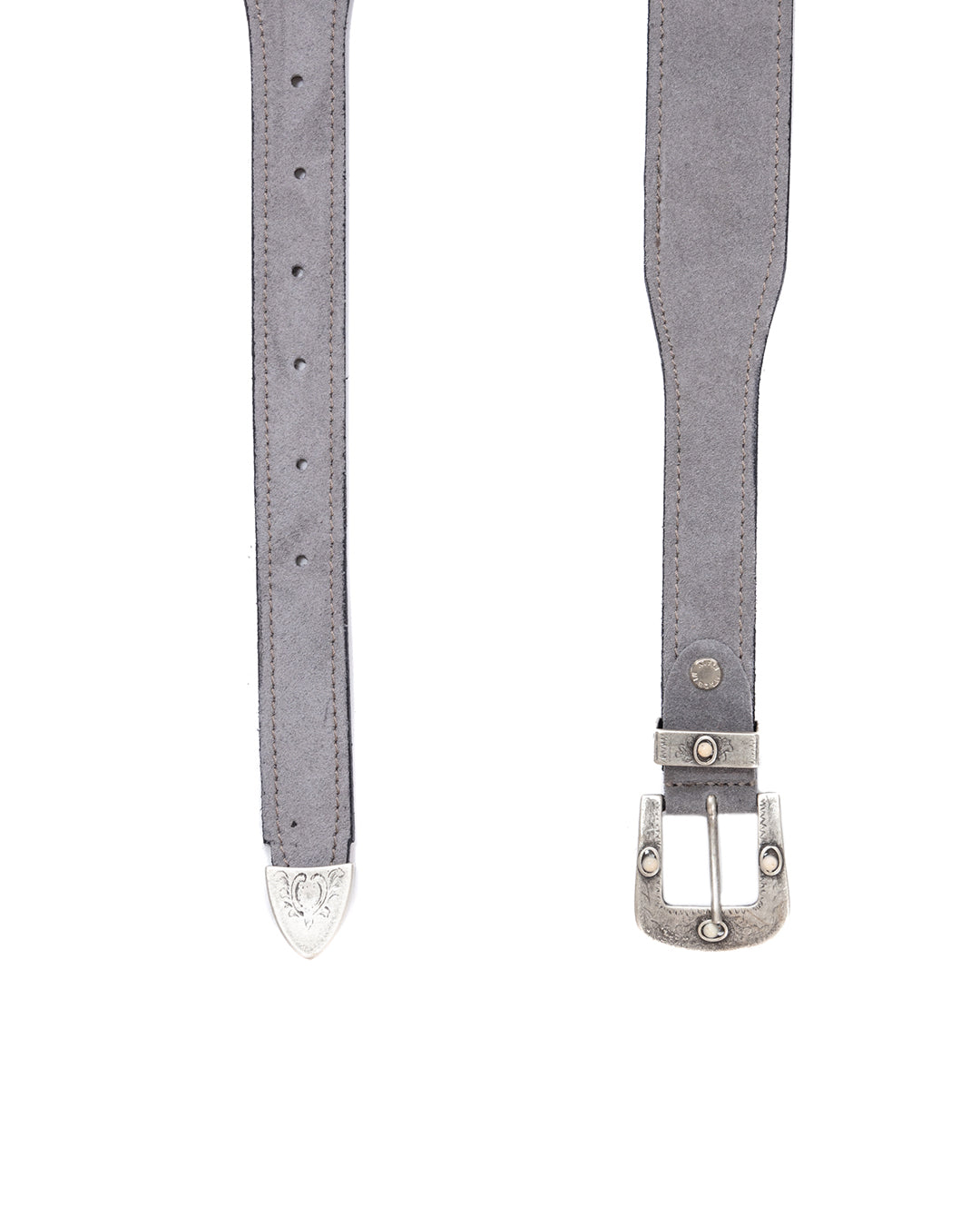 Quirico - ceinture bijou en daim gris