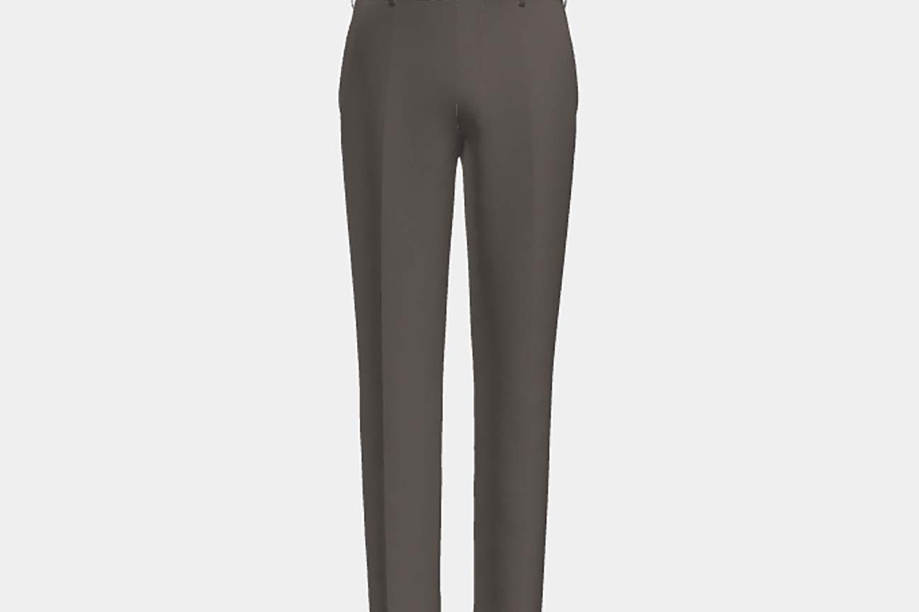 Pantalone su misura lana 150s beige Loro Piana