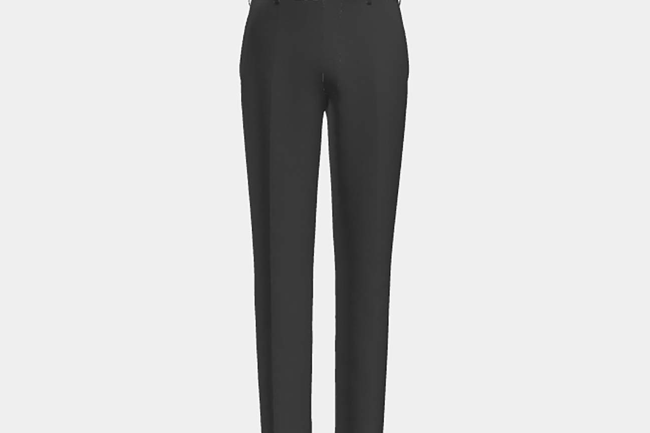Pantalone su misura lana 110s grigio Canonico