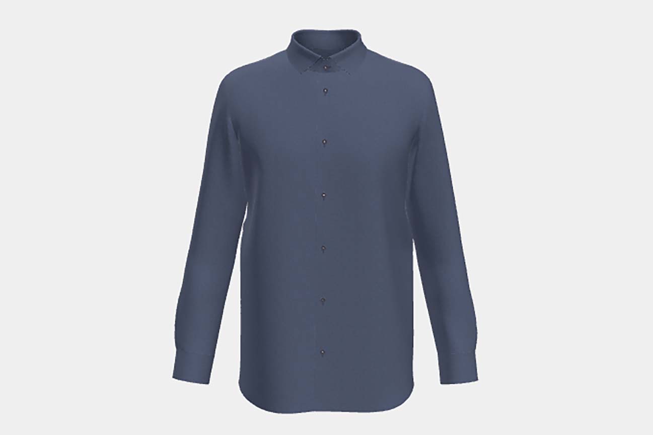 Blue tailored shirt