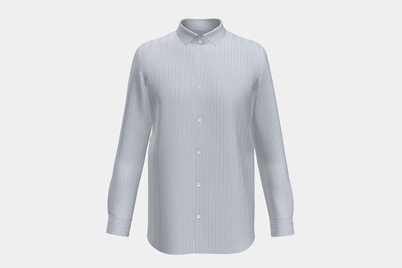 Blue tailored shirt