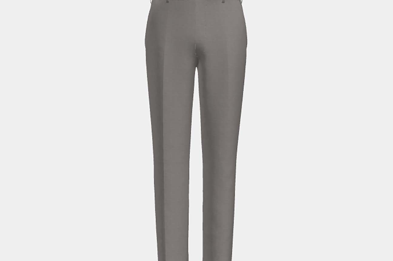 Pantalone su misura lana 110s beige Canonico