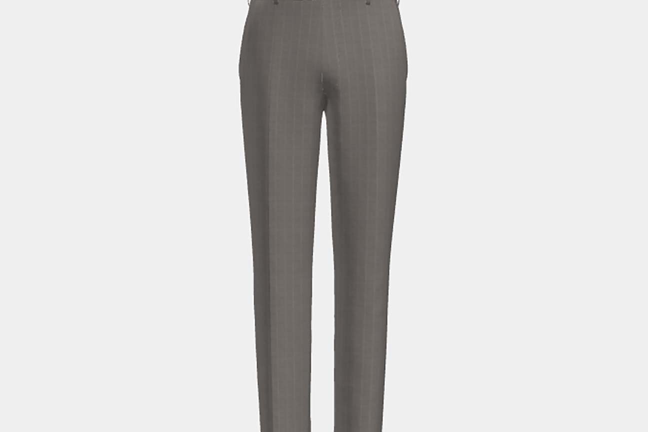 Pantalone su misura lana 110s beige Canonico