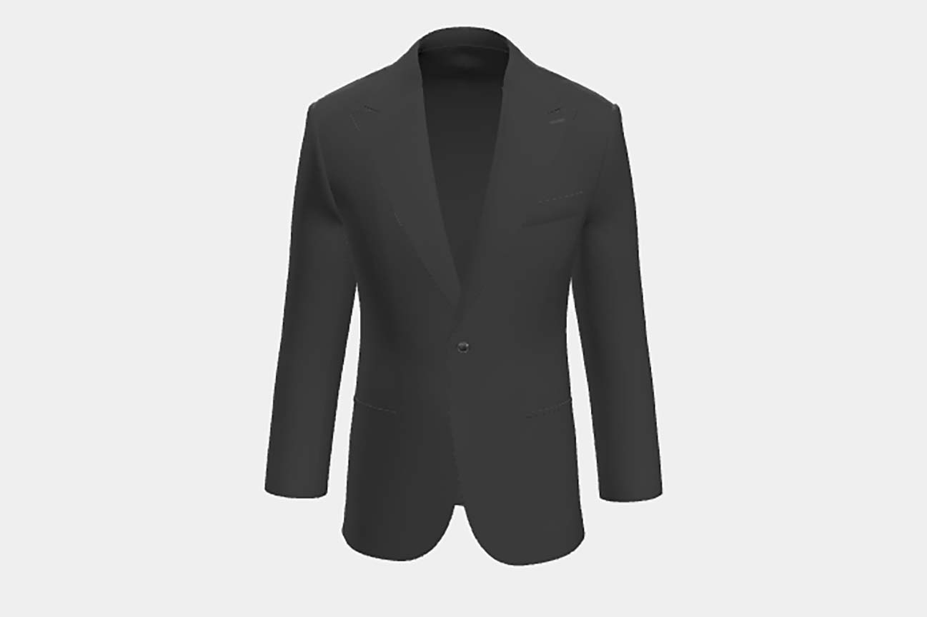 Giacca su misura lana 130s crema Caccioppoli