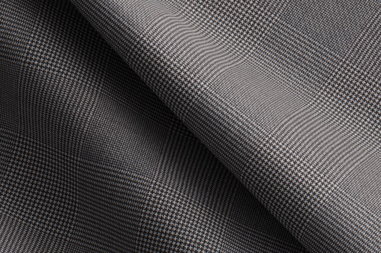 Pantalone su misura lana e seta 150s nero Caccioppoli