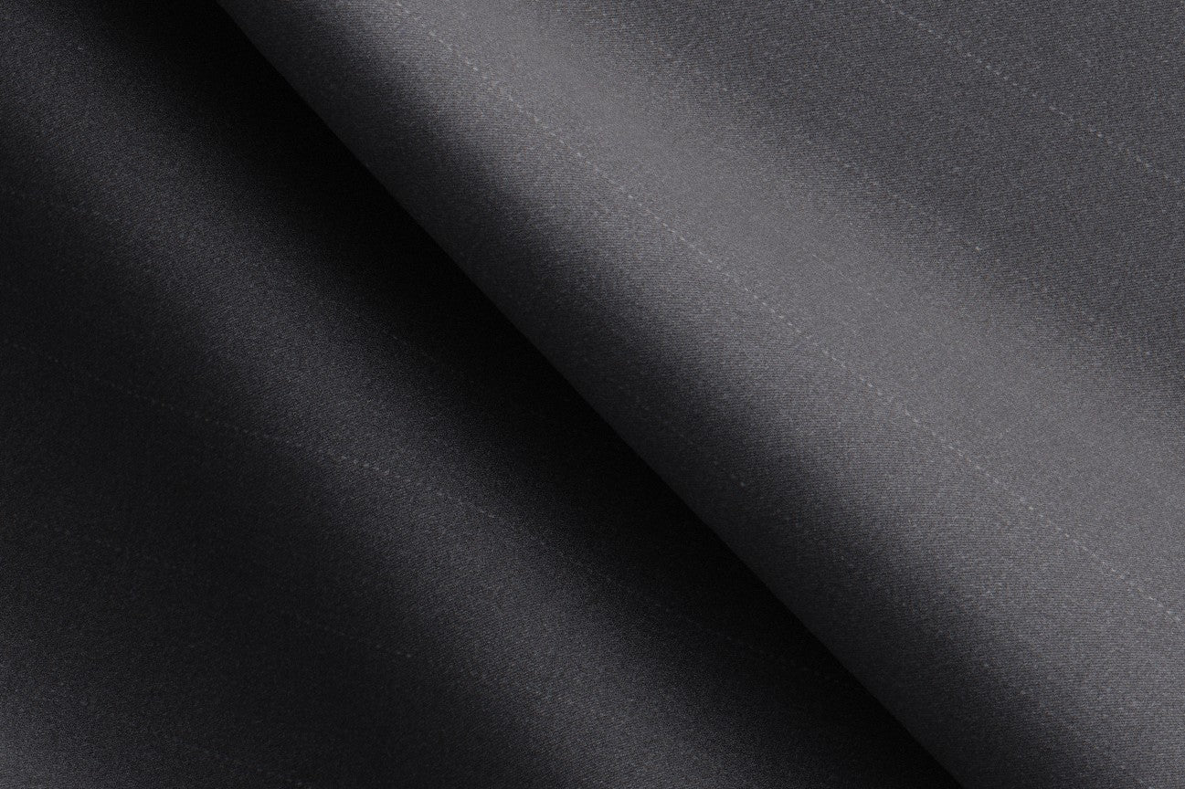 Gilet su misura lana 130s gessato grigio Caccioppoli