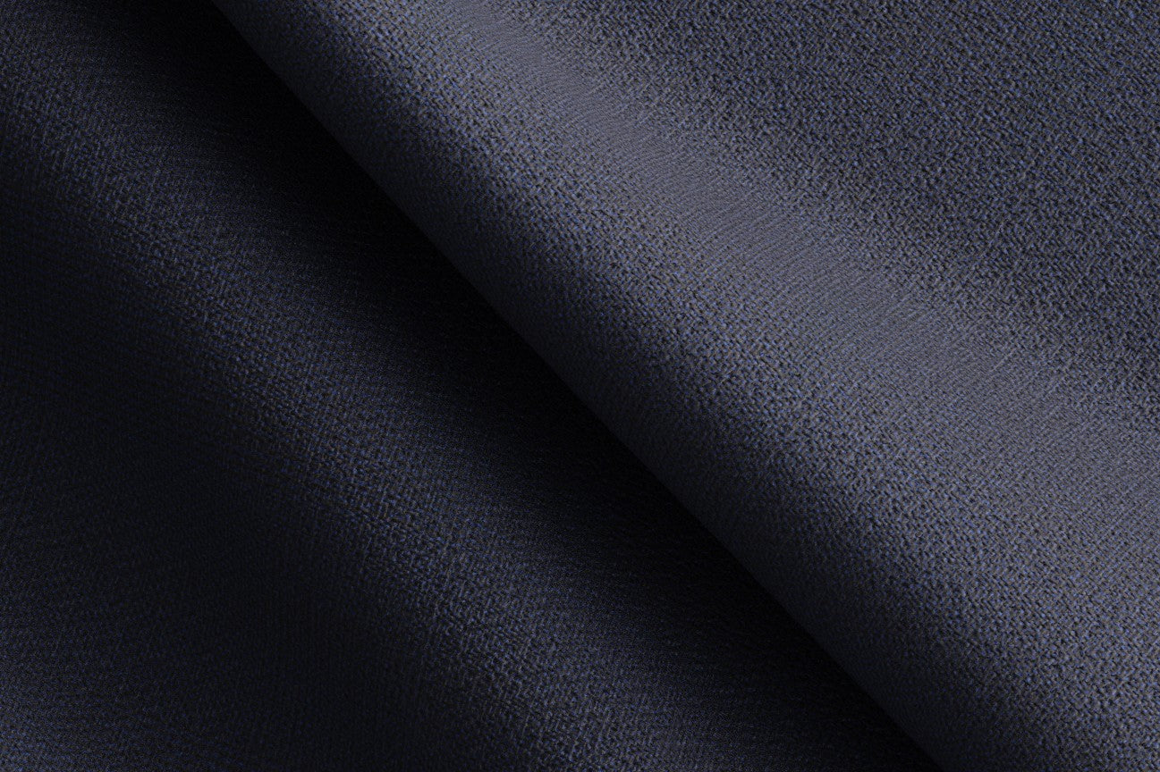 Pantalone su misura lana e seta 150s blu Caccioppoli