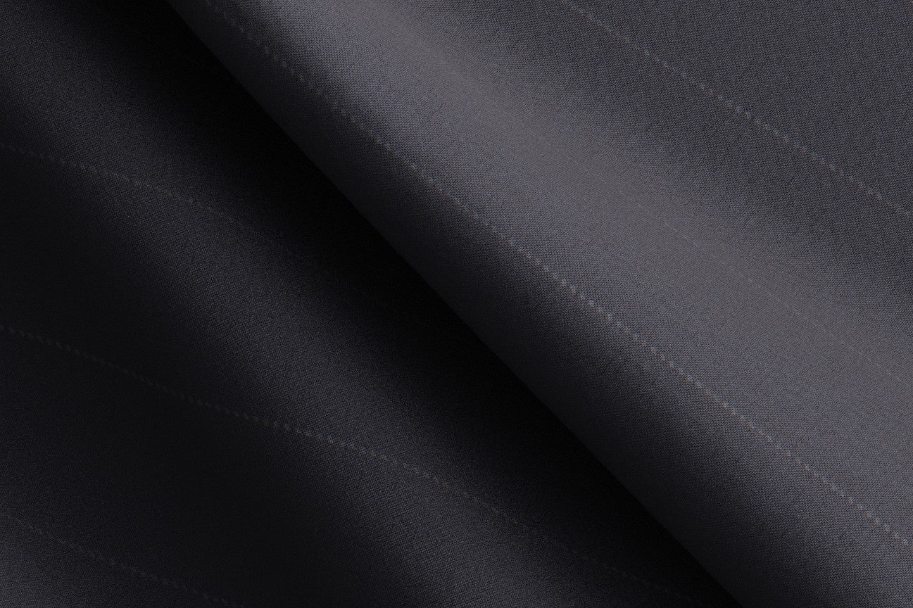 Pantalone su misura lana e seta 150s blu Caccioppoli
