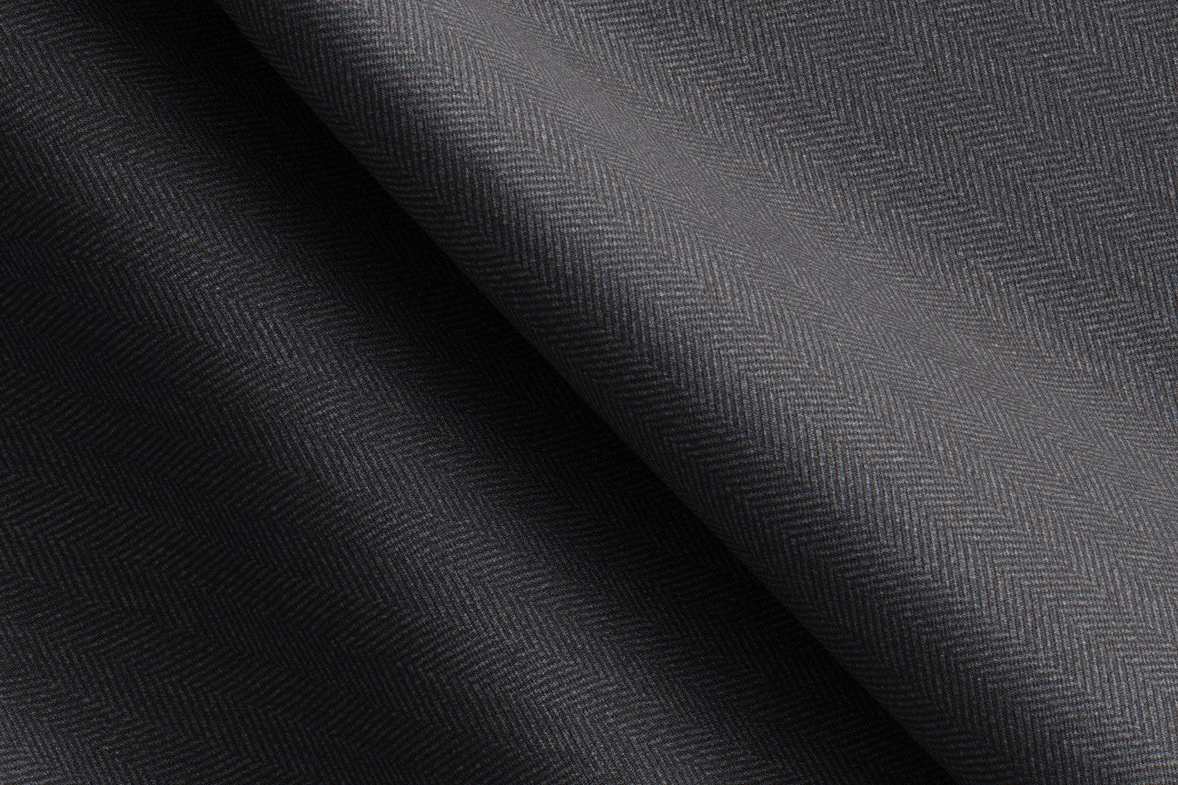 Pantalone su misura lana 110s grigio Canonico