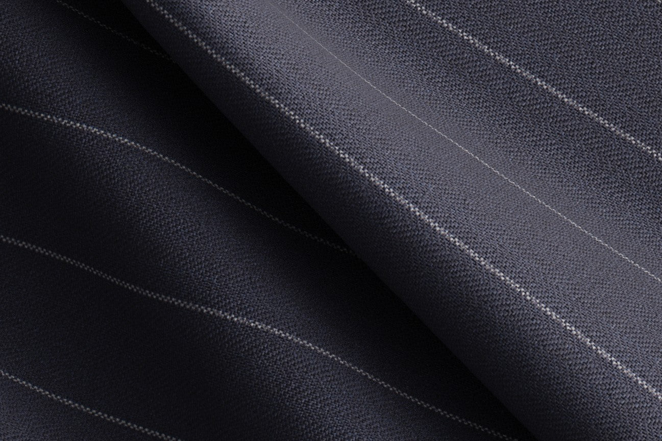 Gilet su misura lana 120s blu Canonico