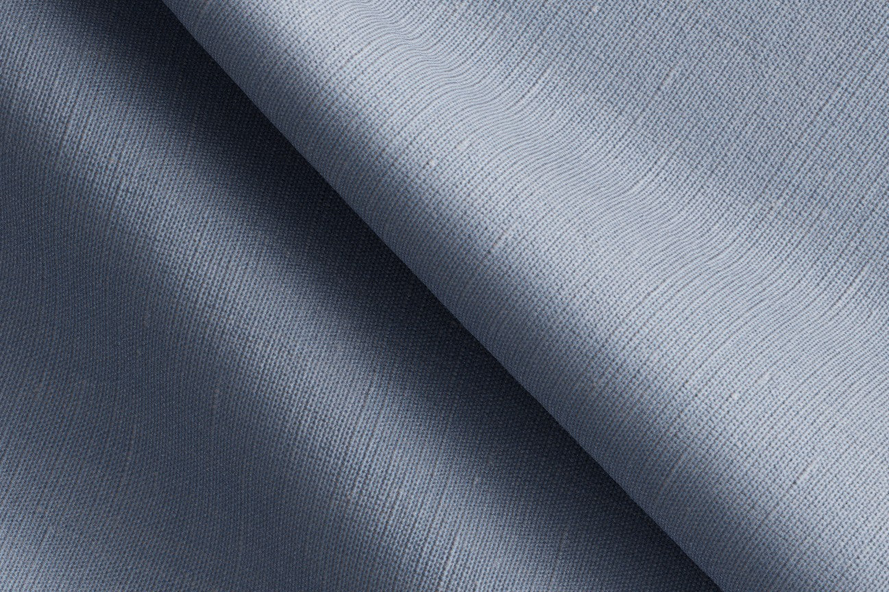 Light gray linen and cotton tailored shirt
