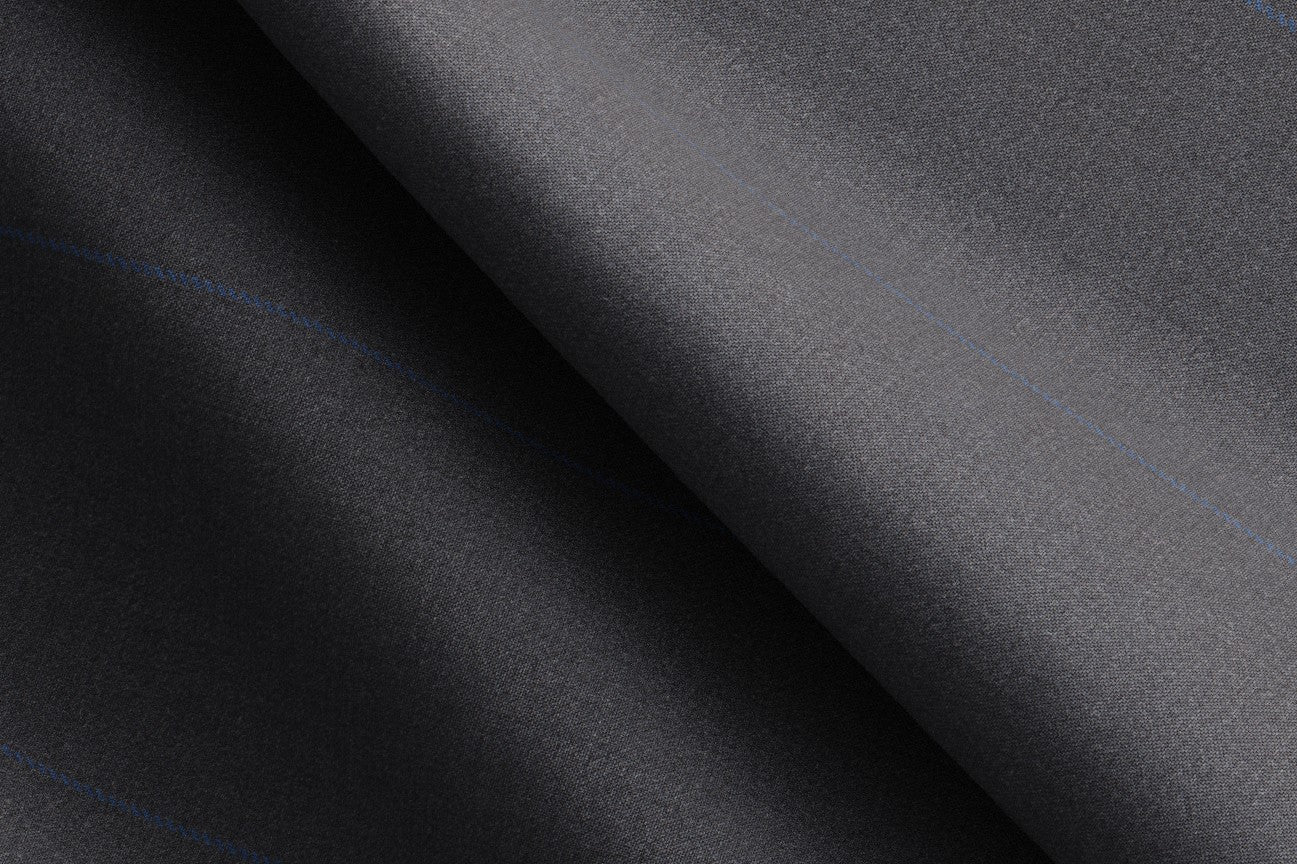 Pantalone su misura lana 130s gessato grigio Caccioppoli