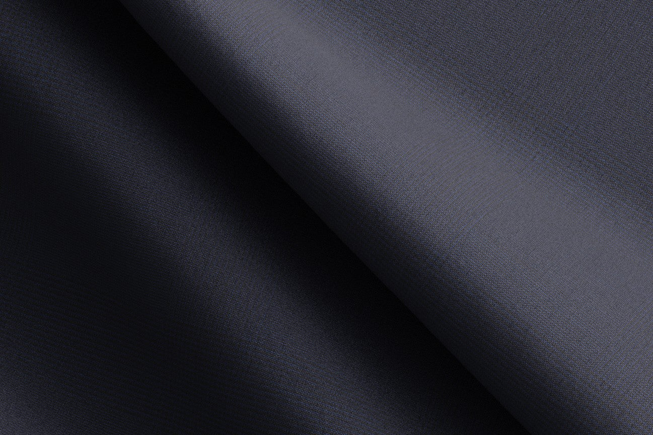 Gilet su misura lana 120s blu Canonico