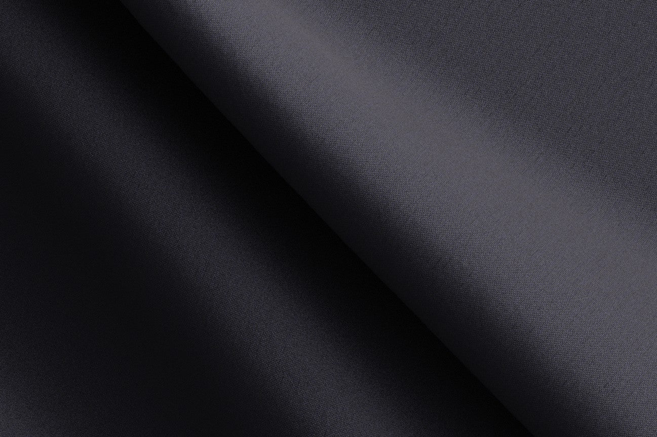 Pantalon tailleur en laine bleu années 120 Canonico avec bande