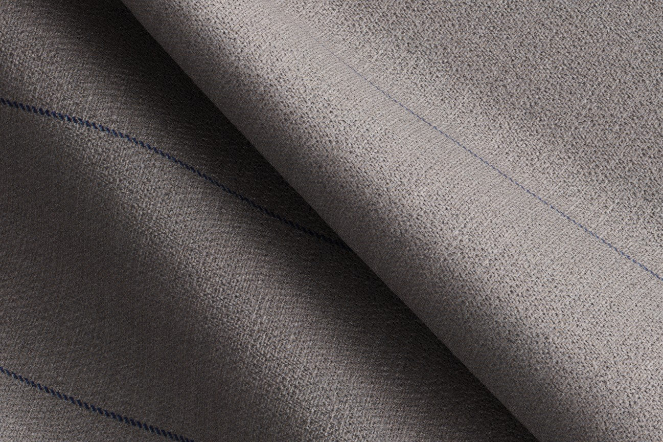 Gilet su misura lana 130s gessato beige Caccioppoli