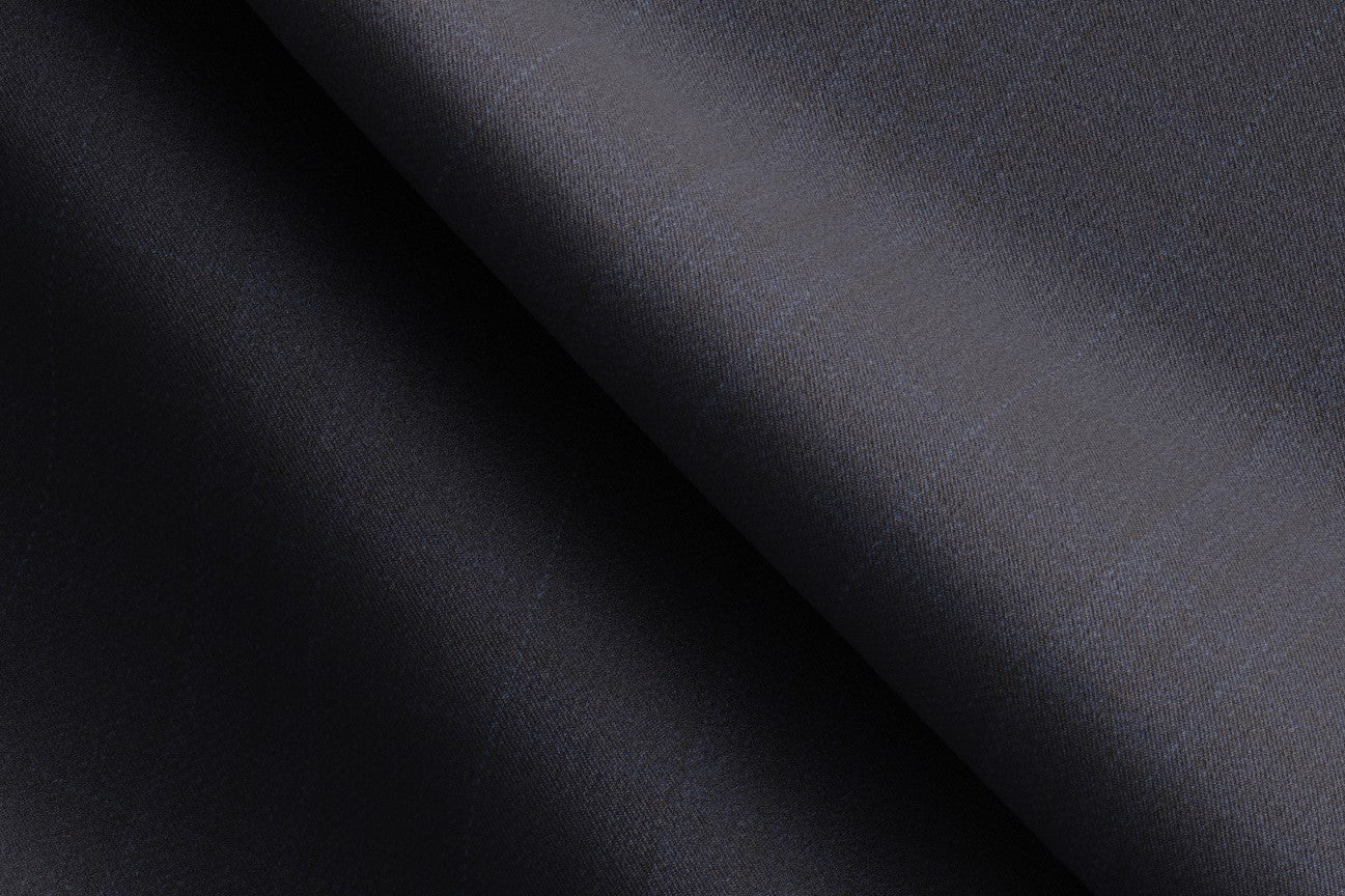 Gilet su misura lana 150s blu Loro Piana