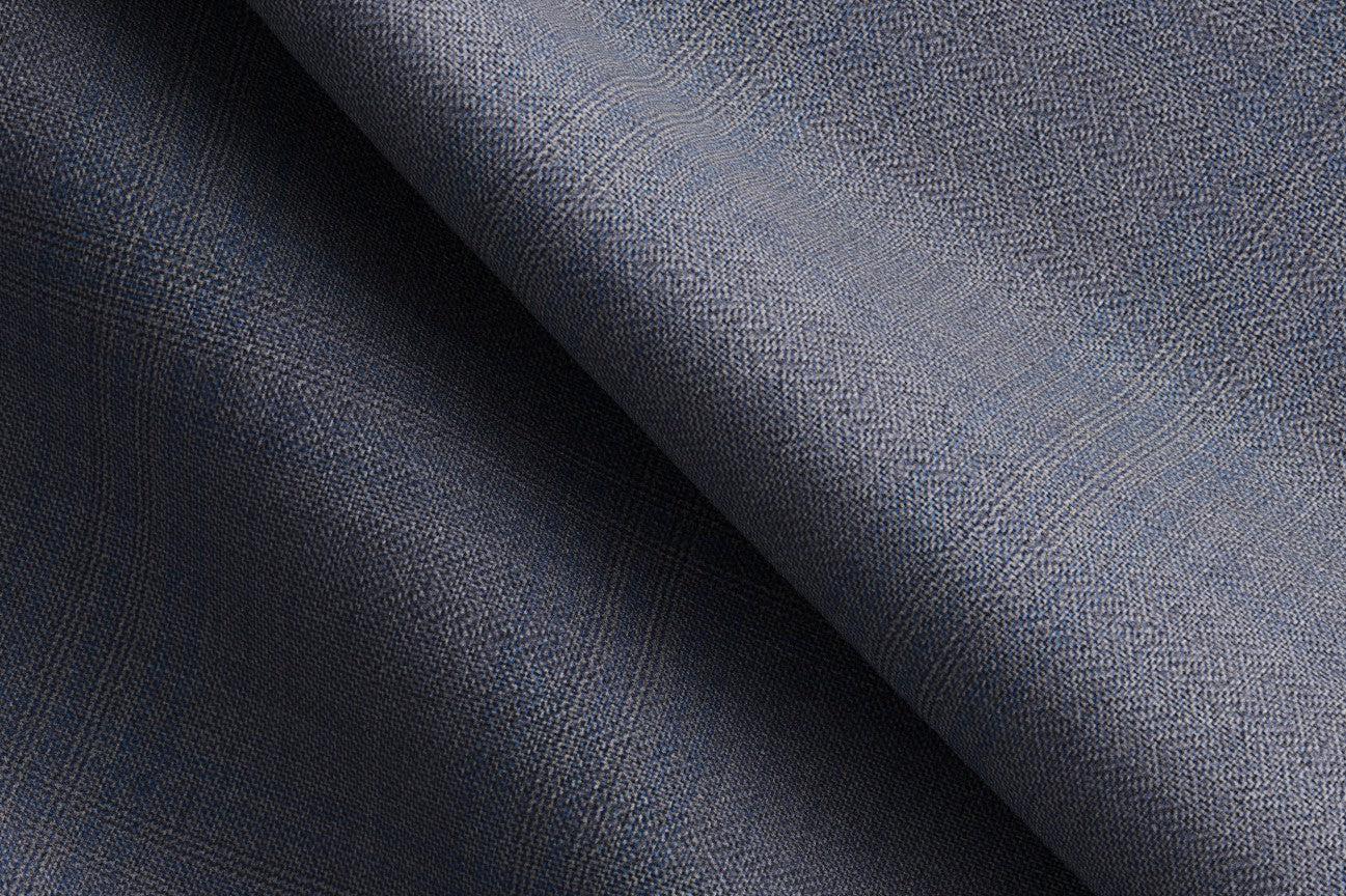 Pantalone su misura lana e seta 150s grigio Caccioppoli