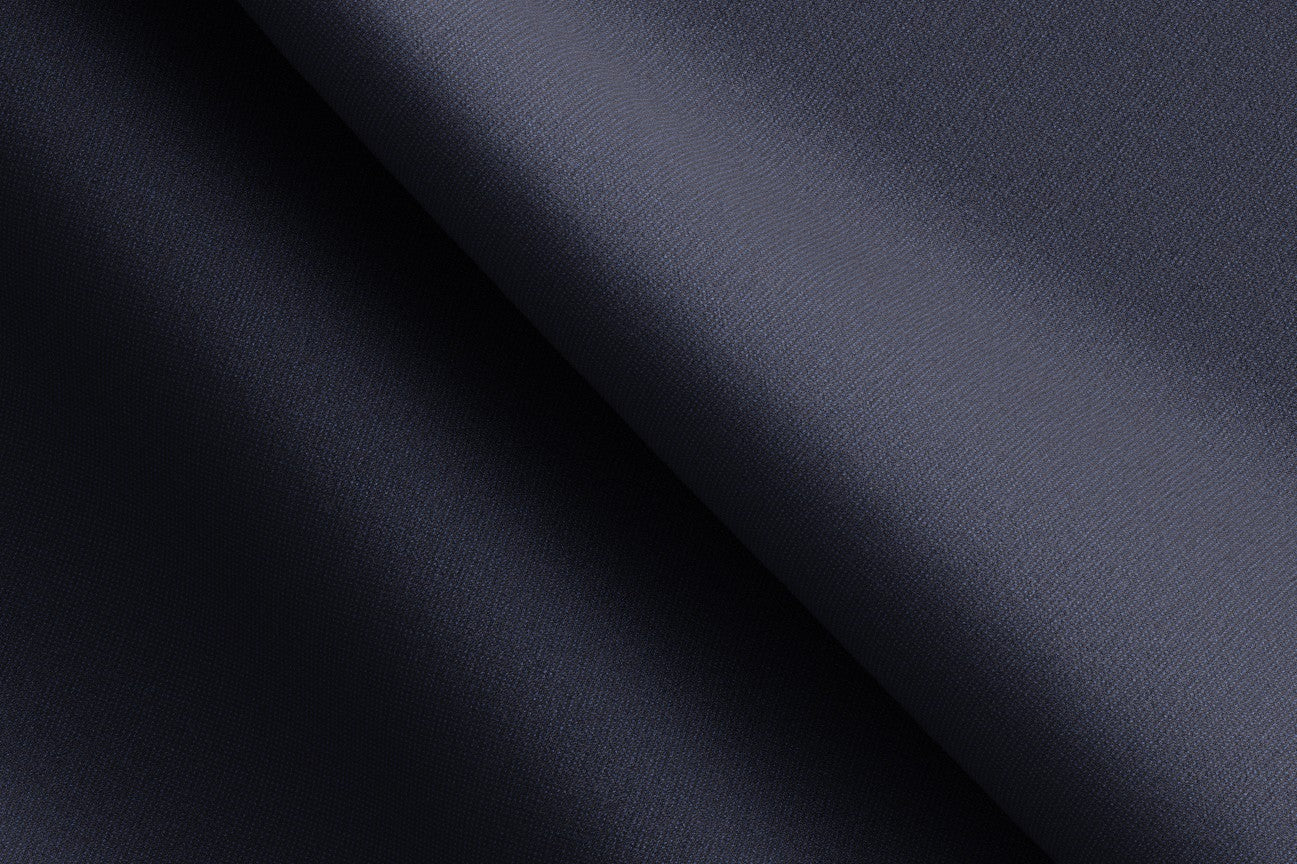 Gilet su misura lana 120s blu Canonico