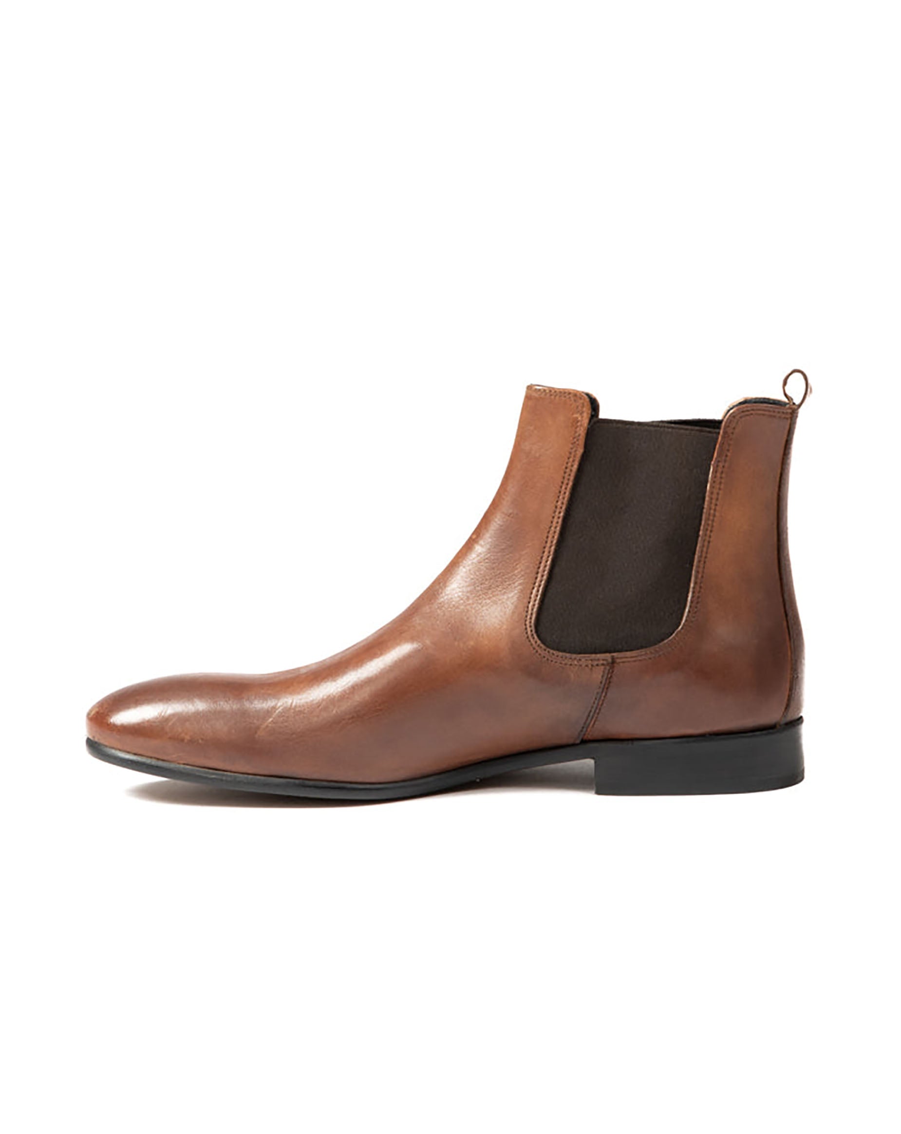 Dre - brown leather chelsea boots