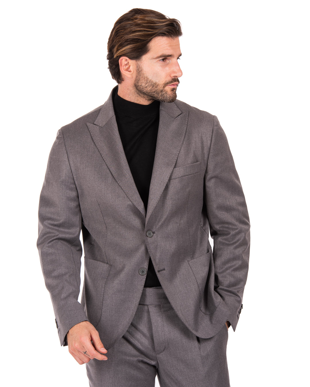 Bond - veste grise double couture