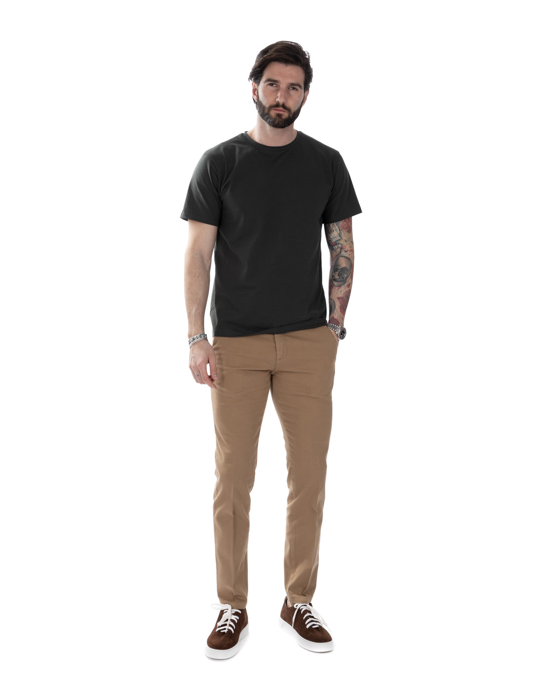 Harry - t-shirt militare in cotone stretch