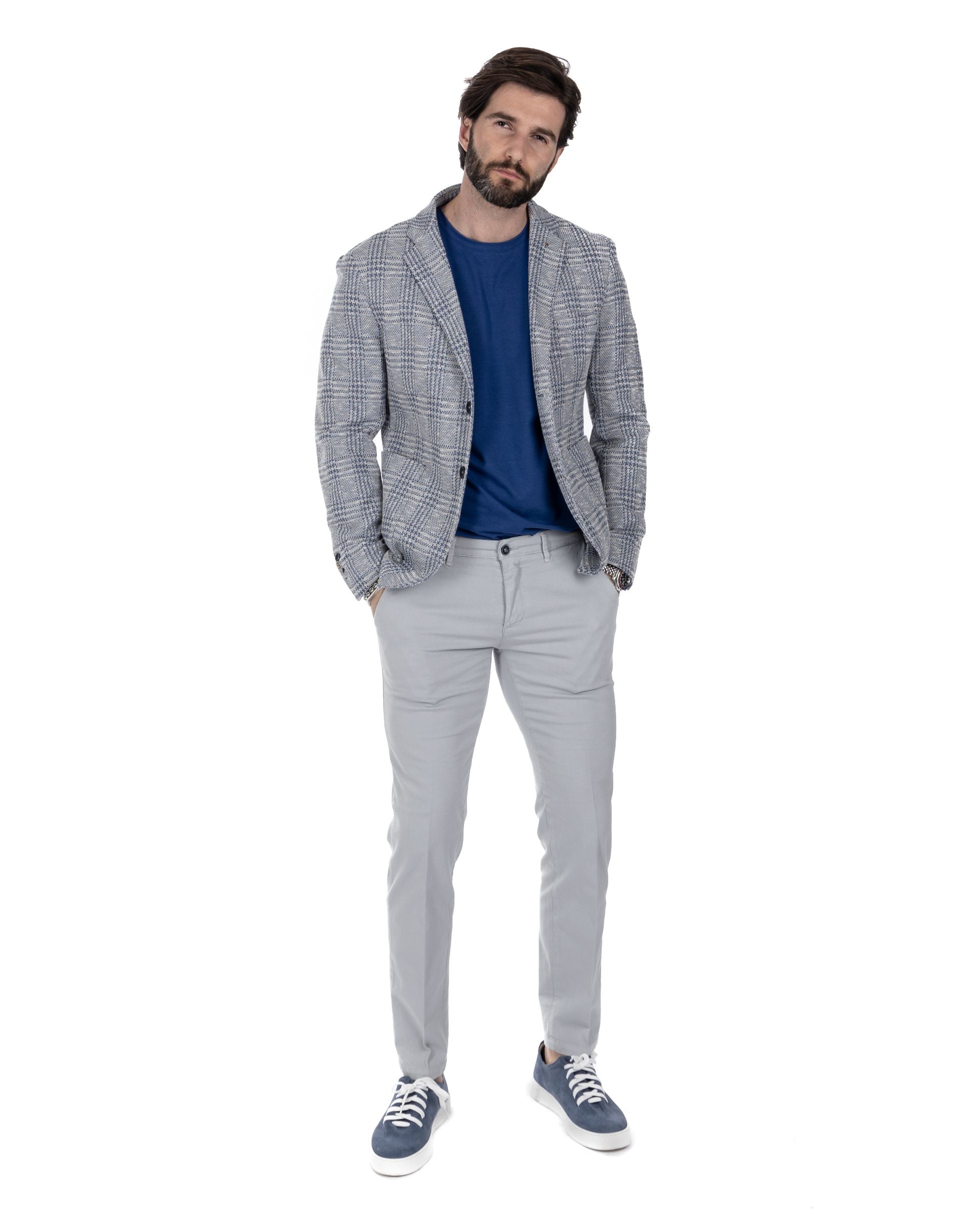 Alliste - gray squared single-breasted jacket