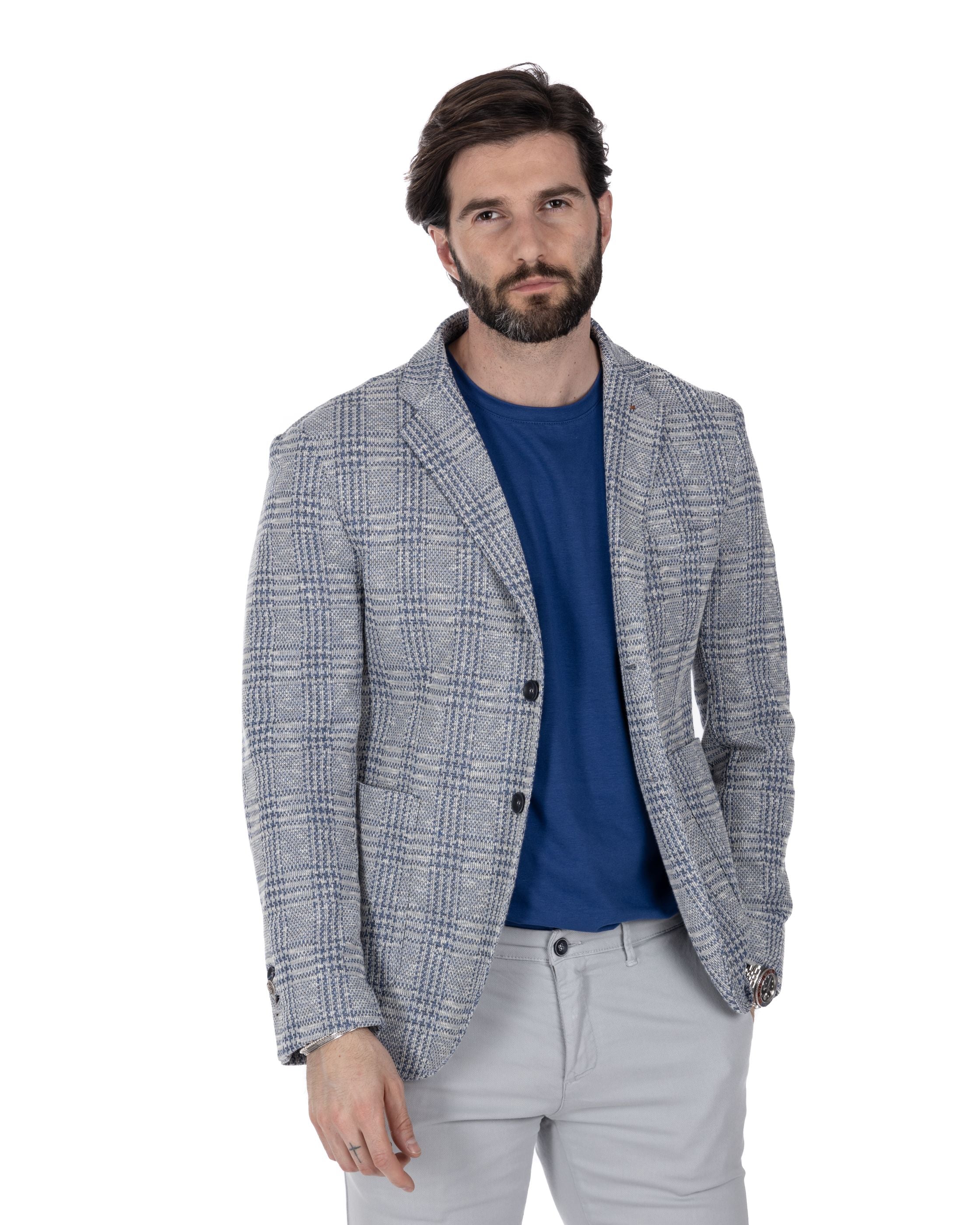 Alliste - gray squared single-breasted jacket