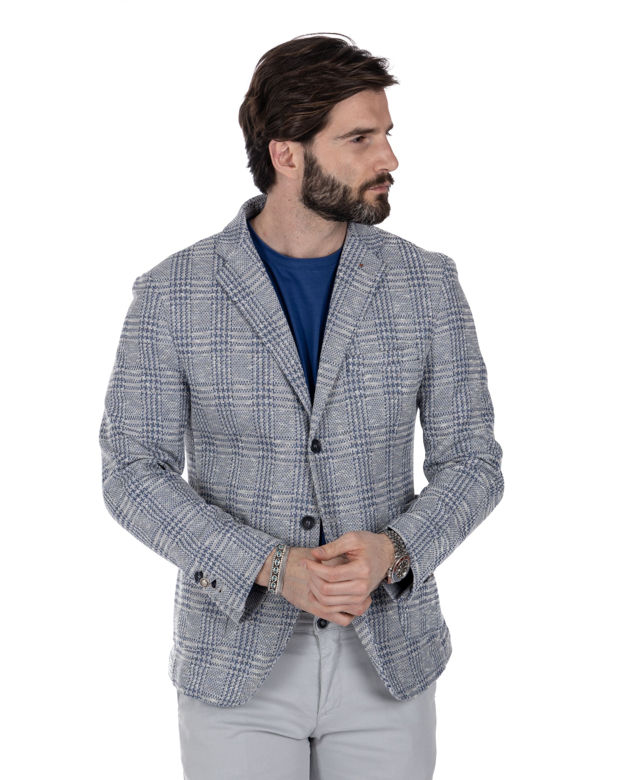 Alliste - gray squared single-breasted jacket