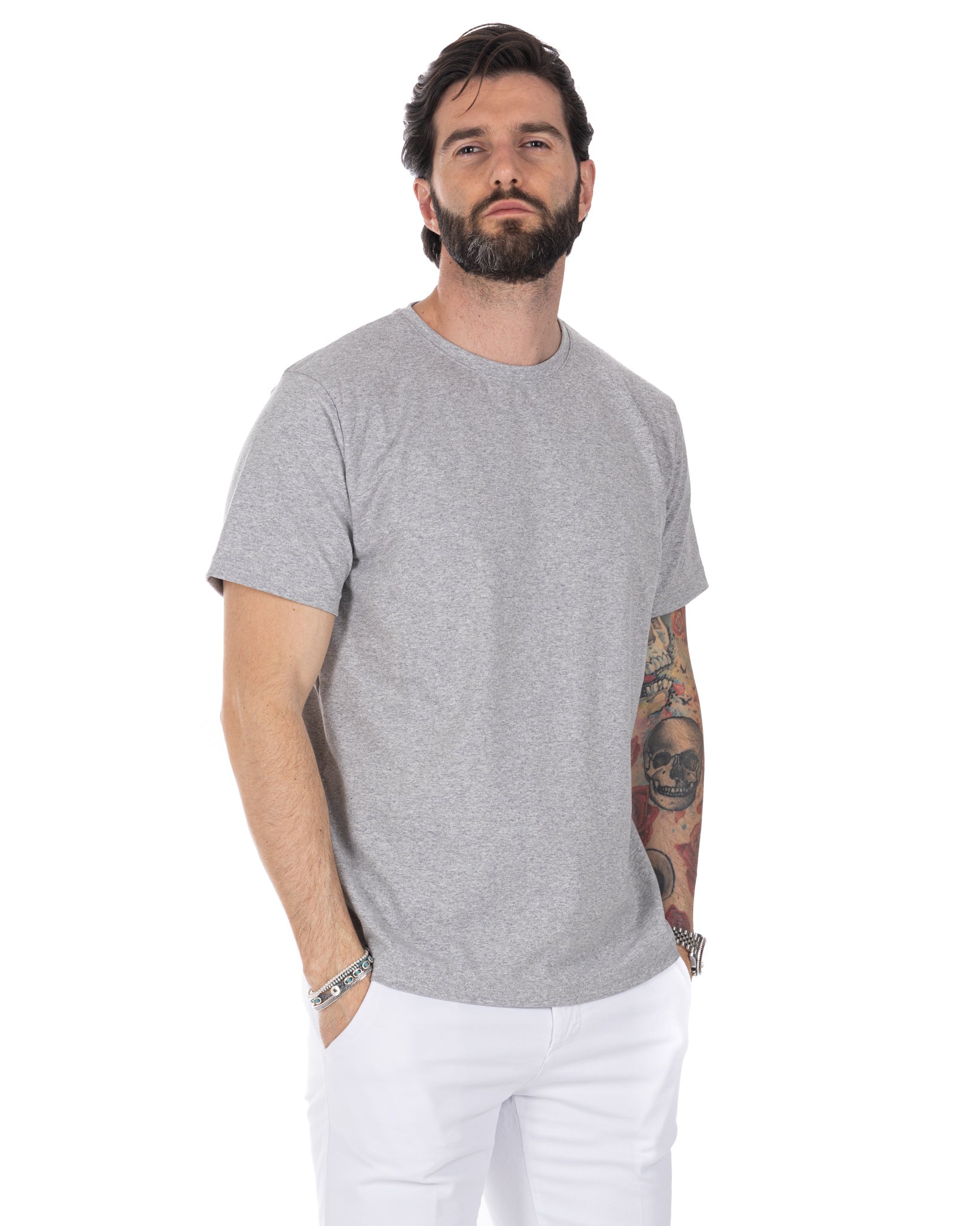 Harry - t-shirt coton stretch gris