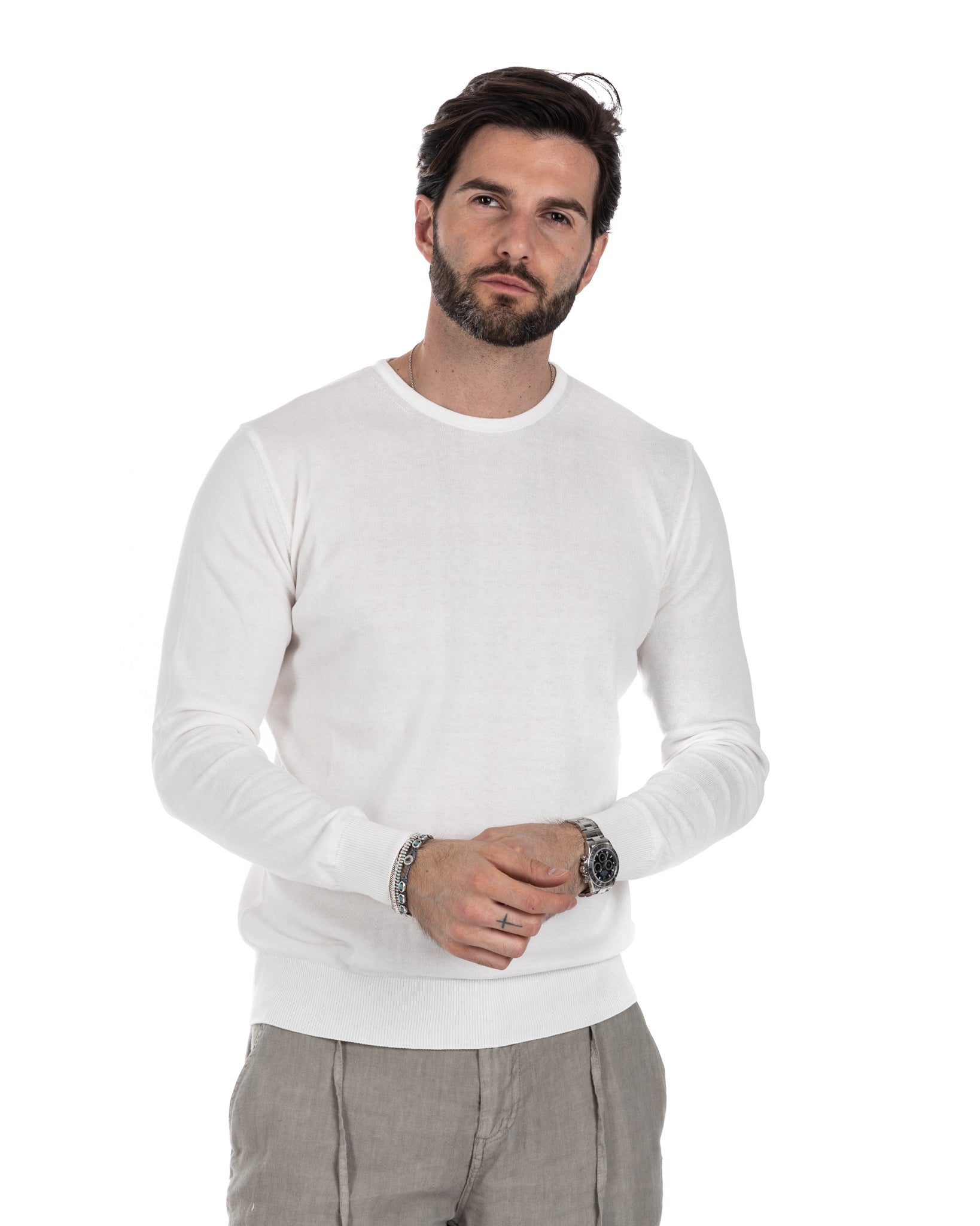 Daniil - cream cotton sweater