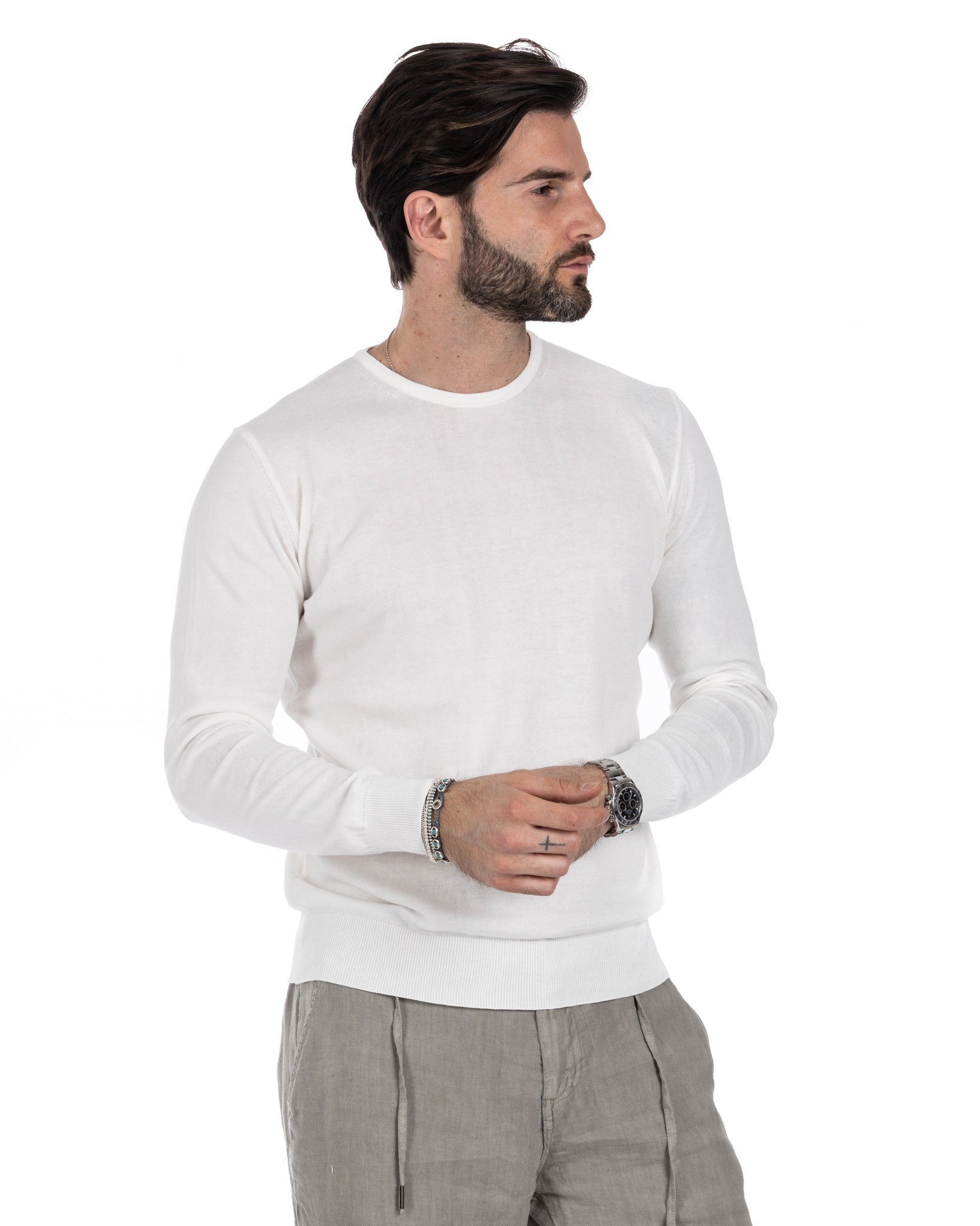 Daniil - cream cotton sweater