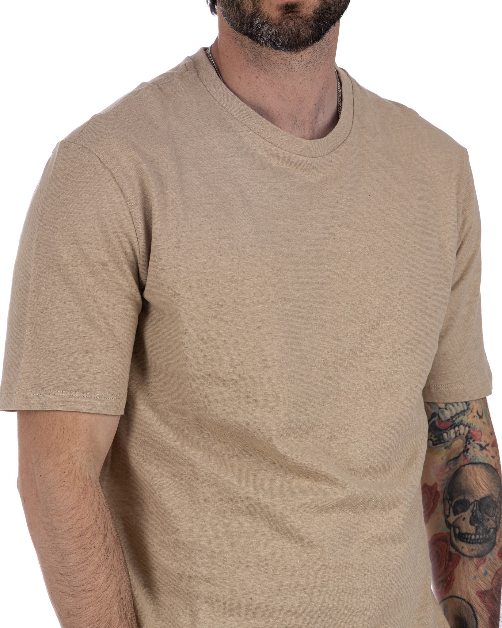 Favignana - t-shirt en lin beige