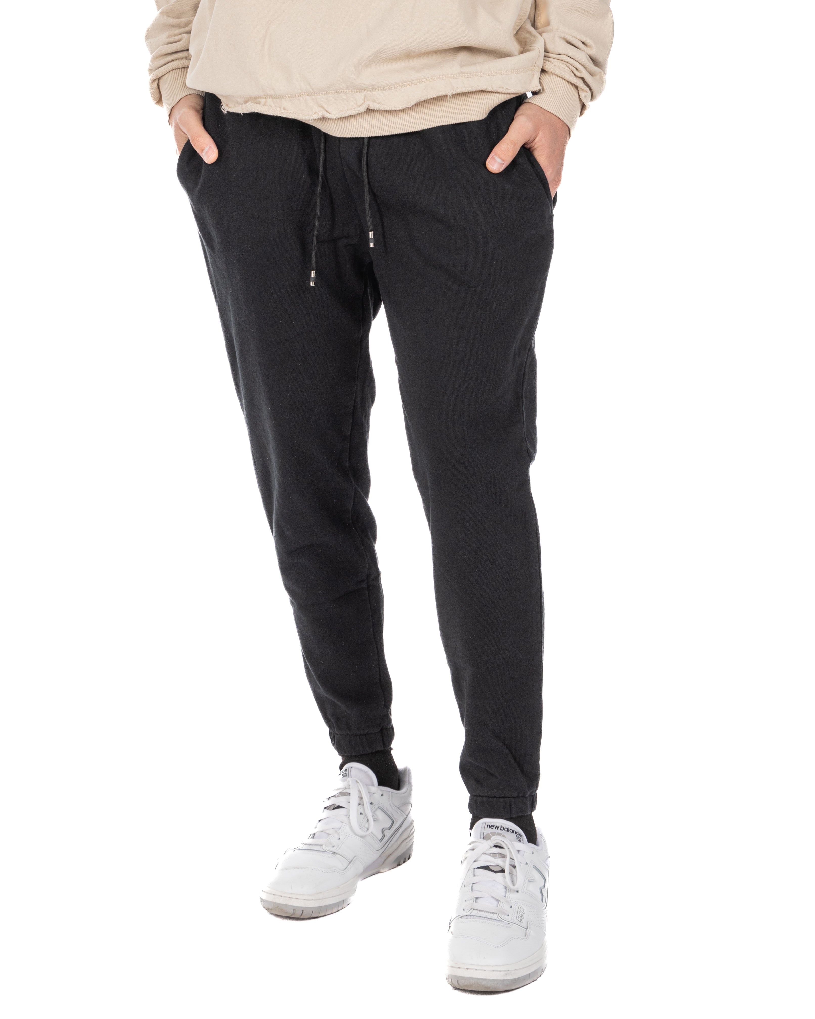 Hans black tracksuit trousers S Black